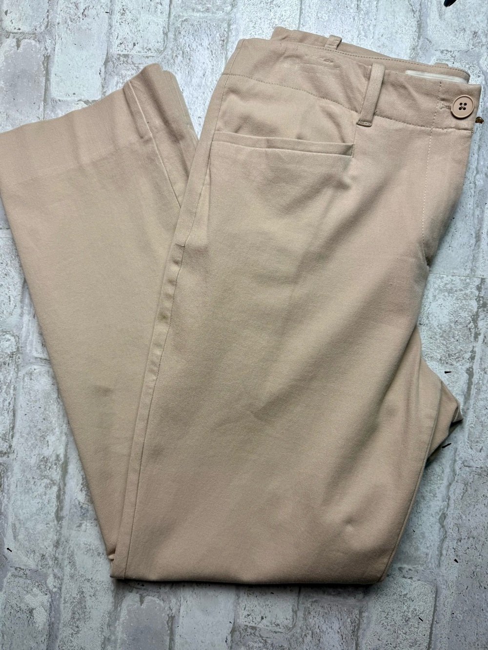 Talbots Tan Beige Pants Khakis NEW NWOT Straight Leg Ankle 8😍